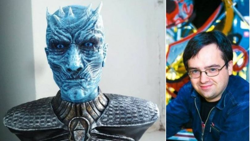 Un tânăr moldovean a creat bustul lui Night King pentru Aleea Clasicilor