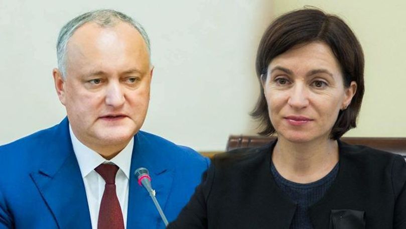 Додон - Санду: После досрочных выборов нам придется пожать друг другу руки. Коллаж: Point.md
