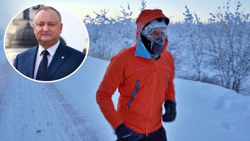 Dodon, despre moldoveanul care a alergat 50 km pe un ger de -60°C