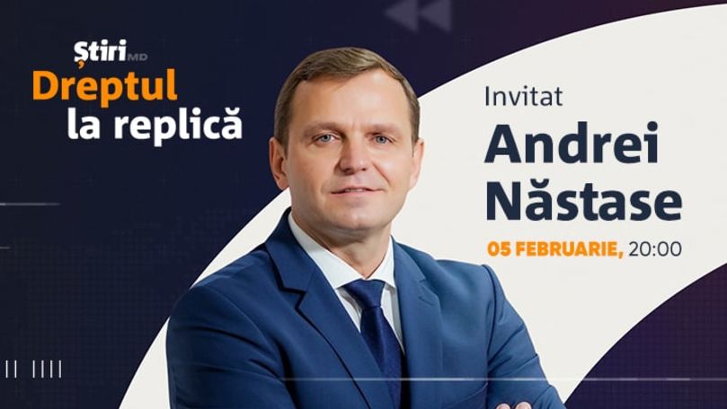 Andrei Năstase, invitatul emisiunii Dreptul la Replică de la Știri.md