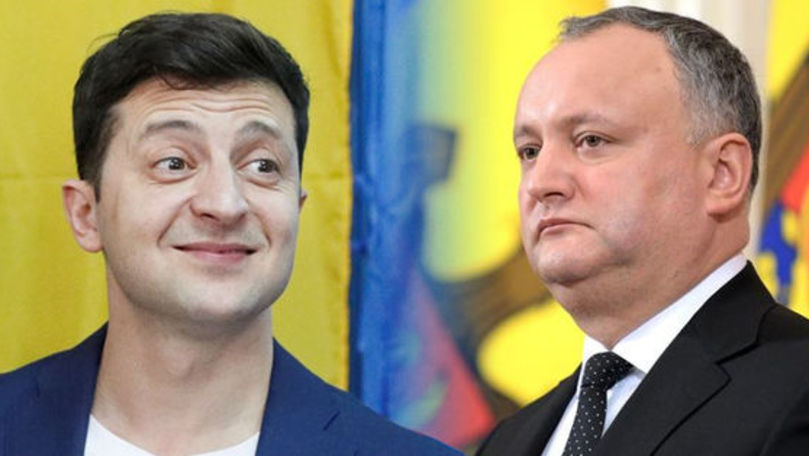 Igor Dodon a vorbit la telefon cu Vladimir Zelenski