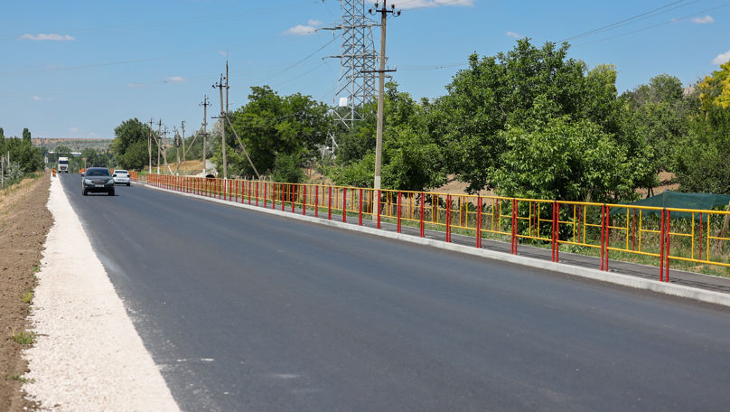 Dorin Recean a inspectat lucrările de reparație a drumului R26