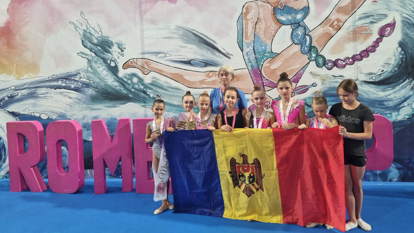 Gimnastele din Chișinău au cucerit nouă medalii de aur la Rome Cup RG