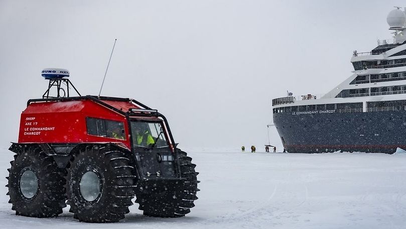 Арктический круиз: украинские вездеходы успешно покорили Северный полюс. Фото: Olivier Blaud