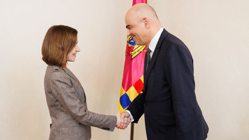 Maia Sandu s-a întâlnit cu Alain Berset, fostul președinte al Elveției