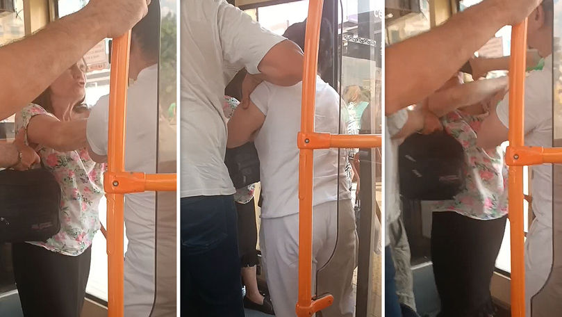 В столичном троллейбусе подрались две женщины. Коллаж: Point.md