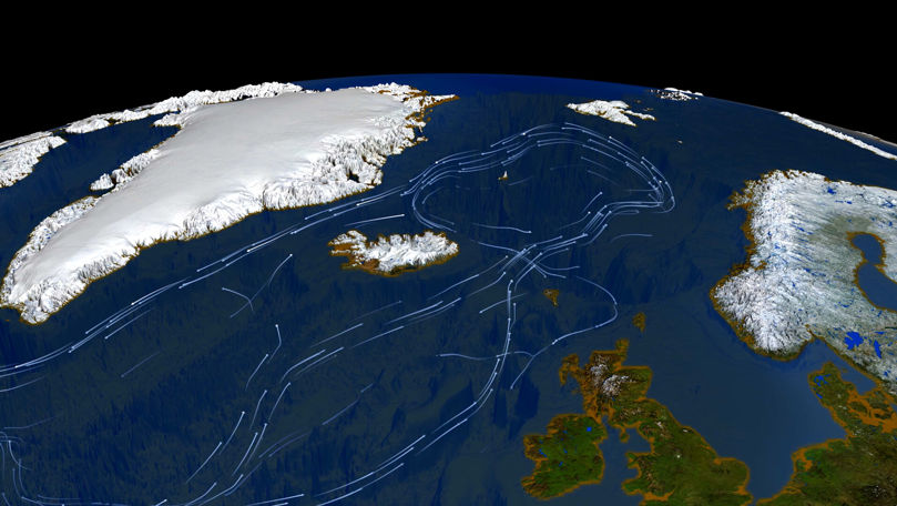 Răcire neobişnuită a apelor Oceanului Atlantic