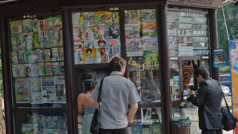 Din cele 5.700 chioșcuri din Chișinău, doar 120 comercializează ziare
