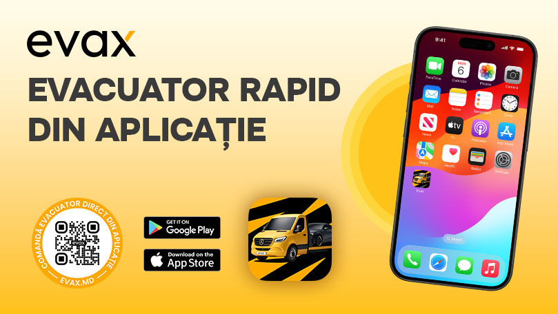 Comandă evacuator în câteva secunde cu aplicația Evax Ⓟ