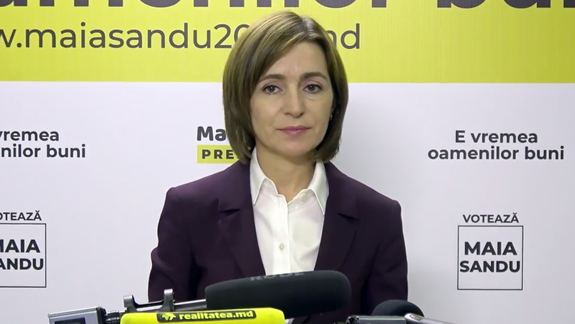 Кандидат на пост президента Майя Санду.