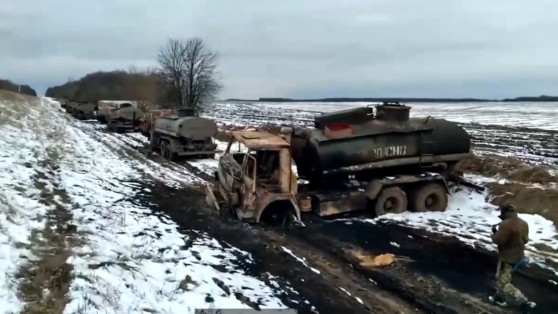 Militarii ruși, lăsați fără motorină: 7 camioane, distruse de ucraineni
