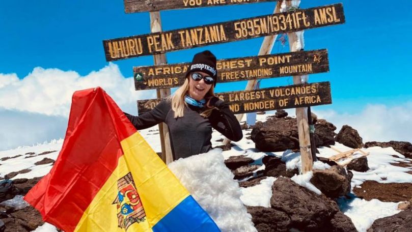 Prima femeie din R. Moldova ajunsă pe Kilimanjaro: Adevărată provocare