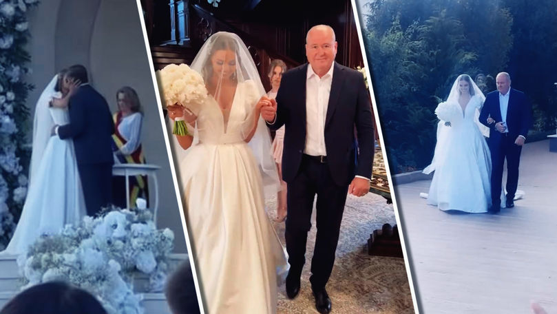 Noi imagini de la nunta milionarului Stati cu modelul Anastasia Fotachi