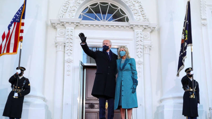 SUA: Joe Biden şi prima doamnă, Jill Biden, au ajuns la Casa Albă