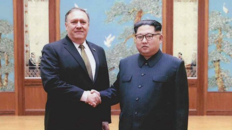 Primele imagini de la întâlnirea dintre Mike Pompeo şi Kim Jong-Un