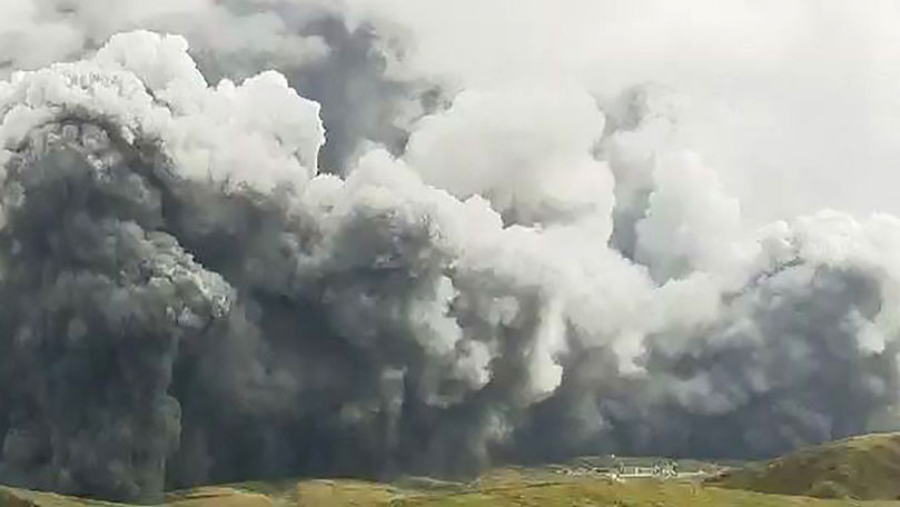 Vulcanul de pe muntele Aso a erupt: Norii de cenușă au învăluit regiunea