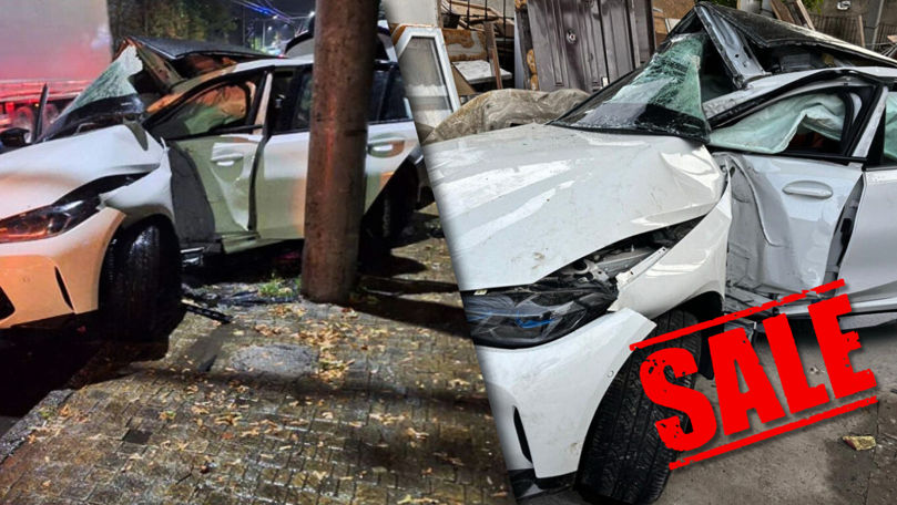 BMW-ul distrus în accidentul de pe Grenoble se vinde cu 27.000 de euro