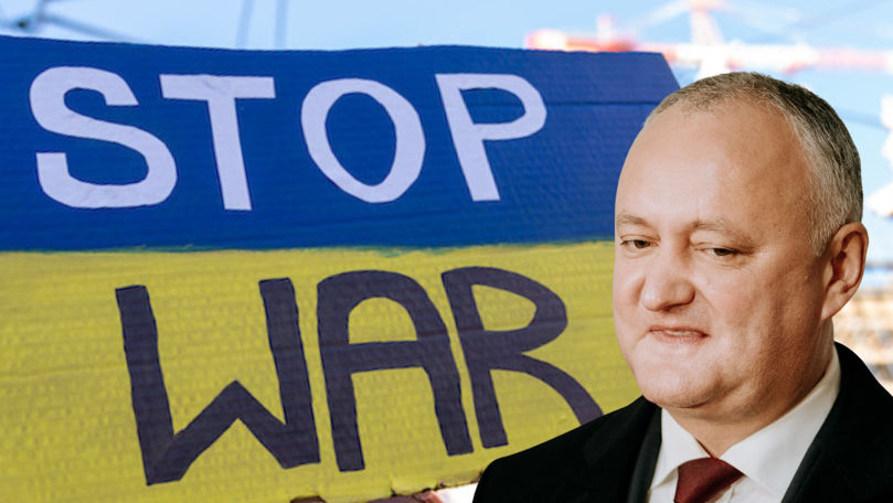 Dodon: Condamnăm războiul din Ucraina, dar toate părțile sunt vinovate