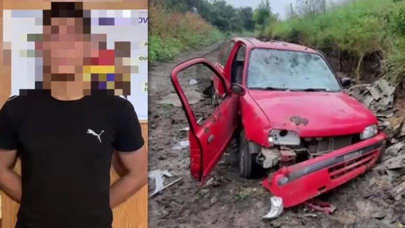 В столице трое молодых людей угнали и подожгли автомобиль.