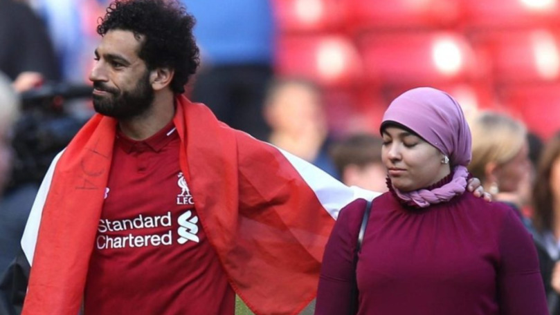 Soţia lui Mohamed Salah, apariţie neaşteptată la finalul meciului