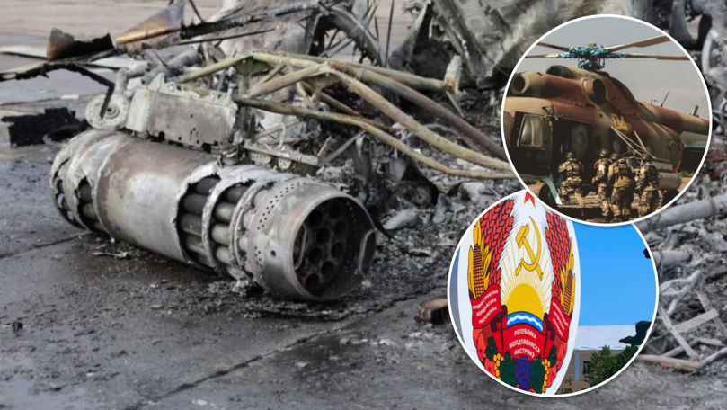 Ce se știe despre elicopterul distrus pe un aerodrom din Tiraspol