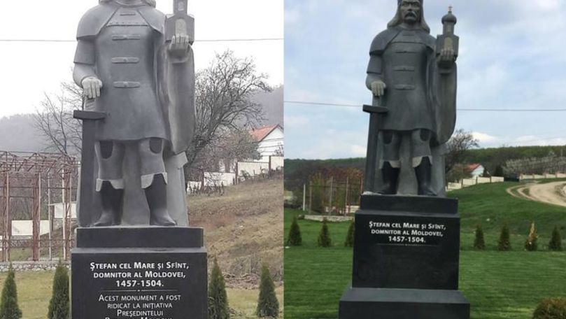 Numele lui Dodon a dispărut de pe monumentul lui Ștefan cel Mare