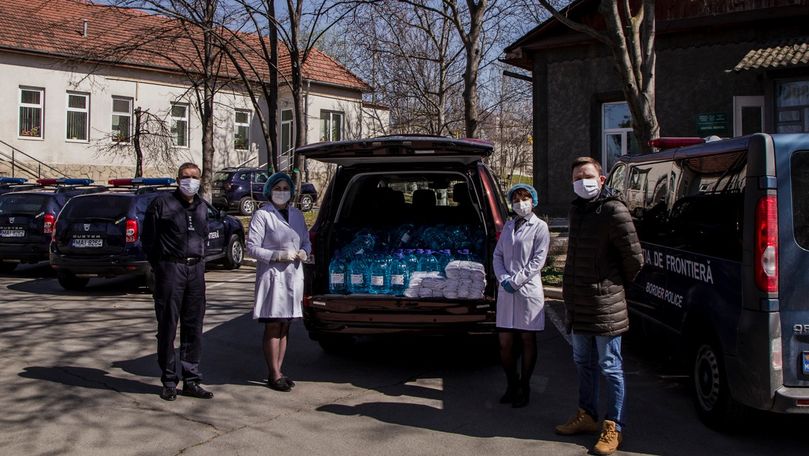 Poliția de Frontieră a primit 1.000 măști și 500 litri de dezinfectanți