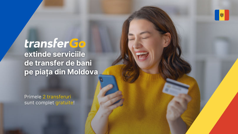 TransferGo: Servicii de transfer de bani din Europa în Moldova Ⓟ