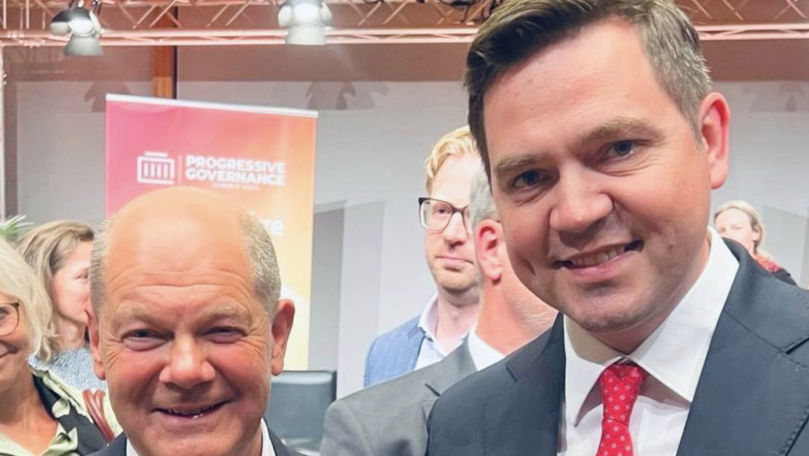 Tudor Ulianovschi a avut un schimb de opinii cu liderul Olaf Scholz