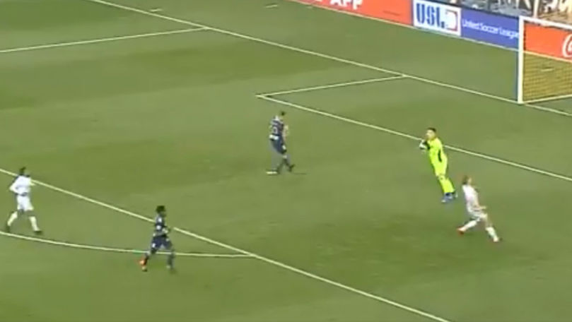 Un fotbalist american a reușit un gol incredibil în ultimul minut de joc