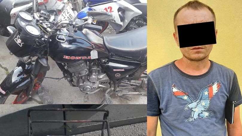 Un bărbat a furat o motocicletă din Chișinău și a abandonat-o la Orhei