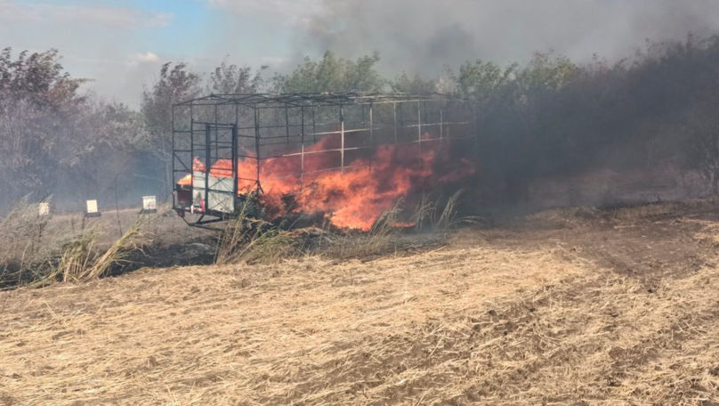 Un incendiu a distrus 64 de stupi de albine ai unui prisăcar din Leova