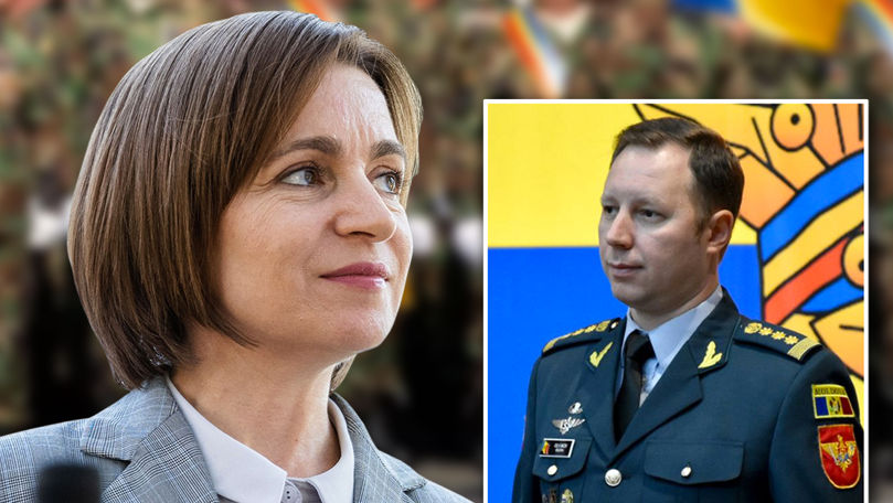 Майя Санду присвоила воинское звание бригадного генерала полковнику Виталию Микову.