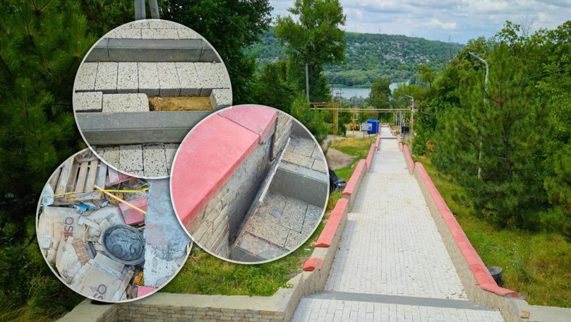 Scara cu 424 de trepte, reparată: Rezinenii, nemulțumiți de lucrări