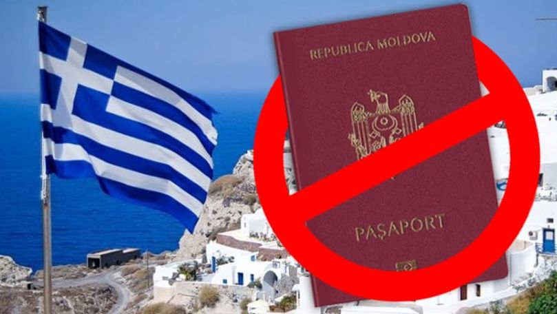 Moldovenii cu pașapoarte biometrice nu pot merge în Grecia