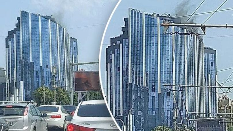 Incendiu la un bloc de locuit din Capitală: 6 echipaje au intervenit