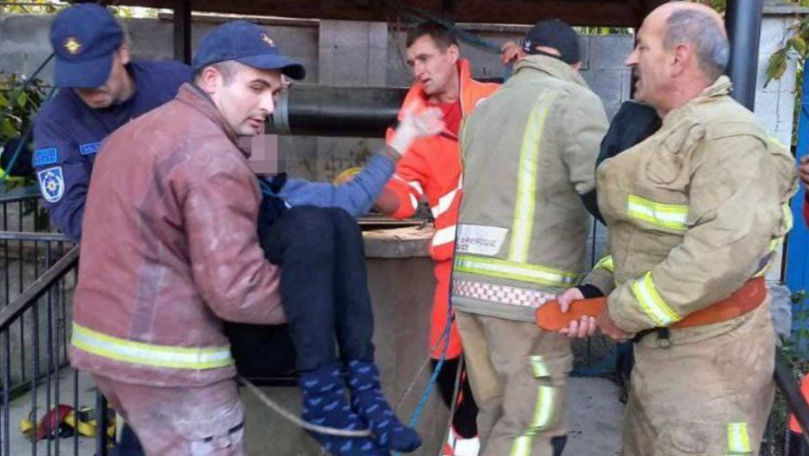 Un bărbat din Peresecina a fost salvat după ce a căzut într-o fântână