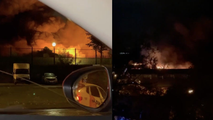 Incendiu la Moscova: Clădirea Serviciului Vamal Federal a ars