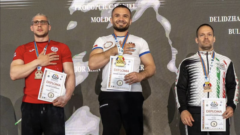 Aur și argint pentru R. Moldova, la Campionatul European de Armwrestling