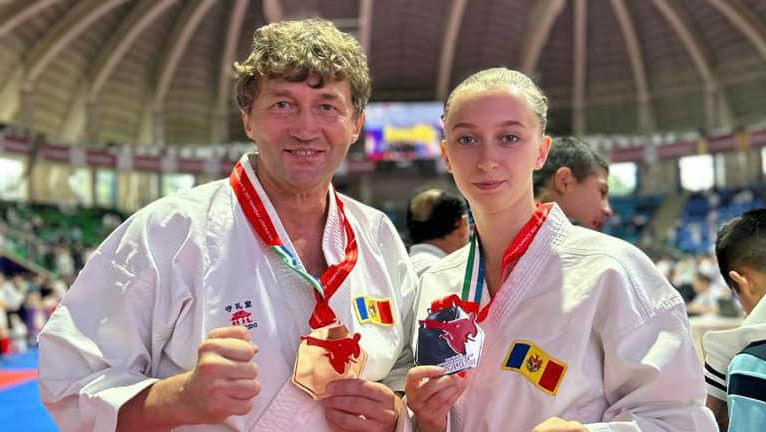 R. Moldova a cucerit aur și argint la Mondialul de Karate din Uzbekistan