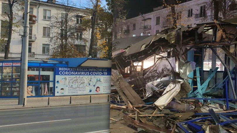 O stație de așteptare transformată în centru comercial, evacuată