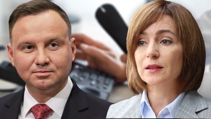 Санду провела разговор с президентом Польши. Коллаж: Point.md