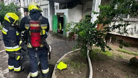 Incendiu într-un apartament din Chișinău: Trei copii au fost evacuați