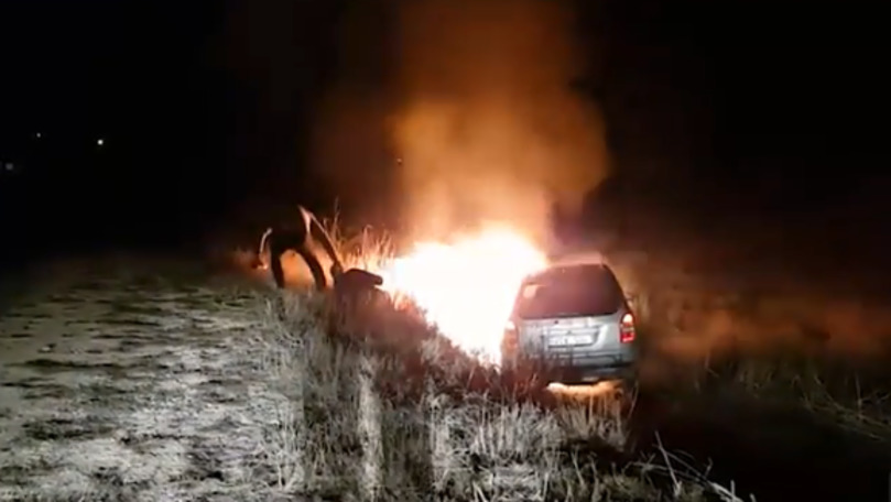 Accident la Ungheni: Un șofer beat a ajuns cu mașina într-un șanț