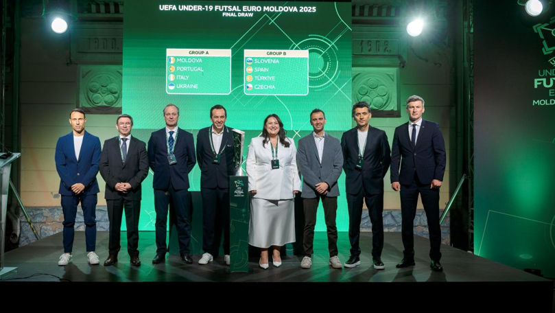 Moldova, gazda UEFA Futsal U19 EURO: S-a stabilit componența grupelor