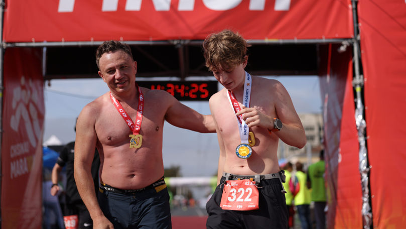 Chisinau Marathon: Un maratonist de 14 ani a alergat 42 km