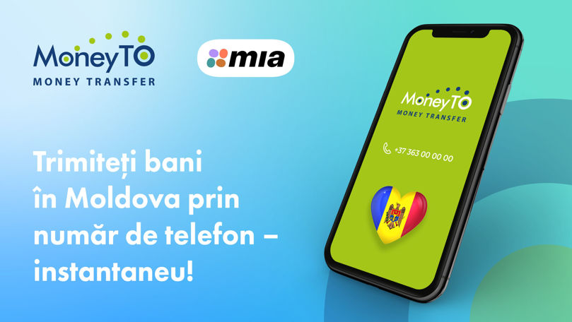 MoneyTO lansează transferuri de bani fără comision către Moldova Ⓟ