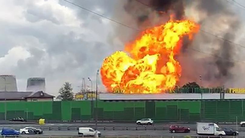 Incendiu la o centrală electrică din Moscova: O persoană a murit