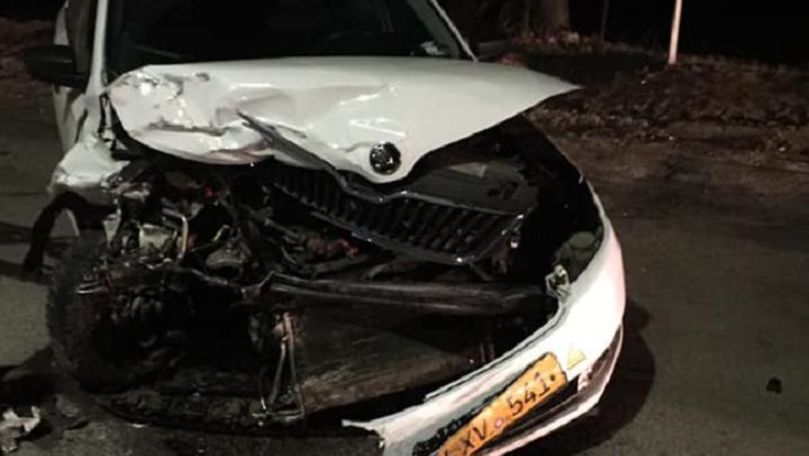 Accident violent în Capitală: Două mașini au fost făcute zob