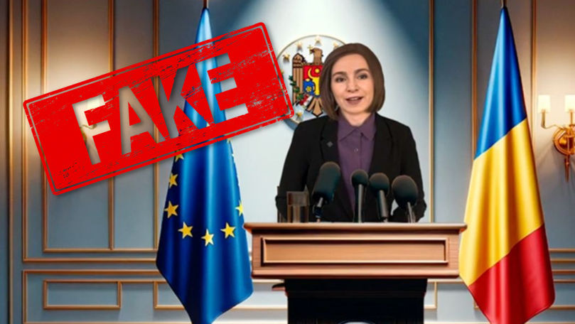 Un nou deepfake cu Maia Sandu privind organizarea referendumului